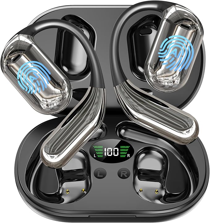 AI Language Translation Earbuds, 3-in-1 AI Wireless Translator Earbuds Real Time Translating Earbud for 144 Languages, HF Sound, Bluetooth 5.4 Headphones for Travel Sport Business (Black)