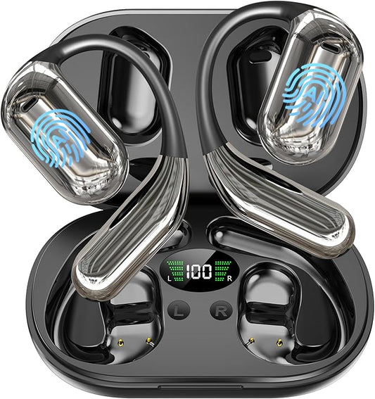 AI Language Translation Earbuds, 3-in-1 AI Wireless Translator Earbuds Real Time Translating Earbud for 144 Languages, HF Sound, Bluetooth 5.4 Headphones for Travel Sport Business (Black)