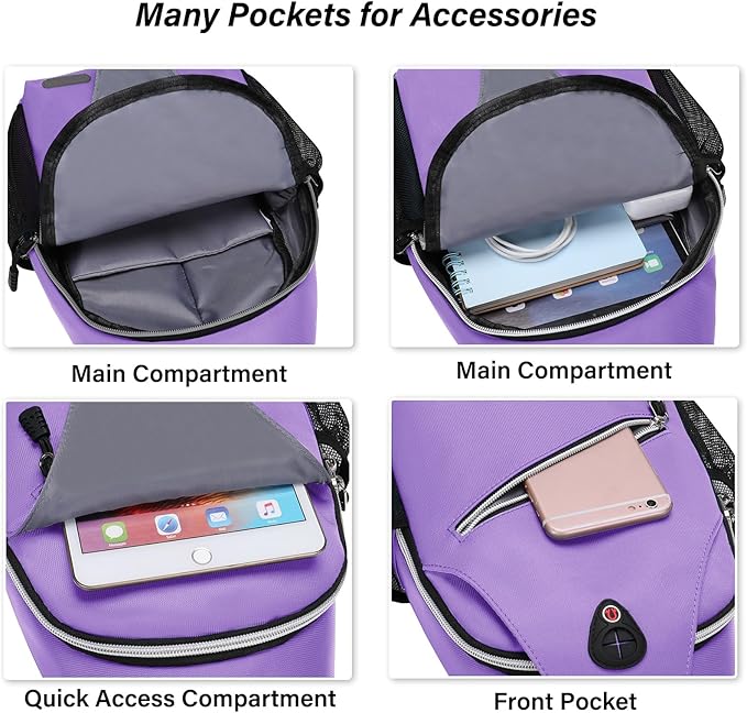 MOSISO Sling Backpack, Multipurpose Crossbody Shoulder Bag Travel Hiking Daypack