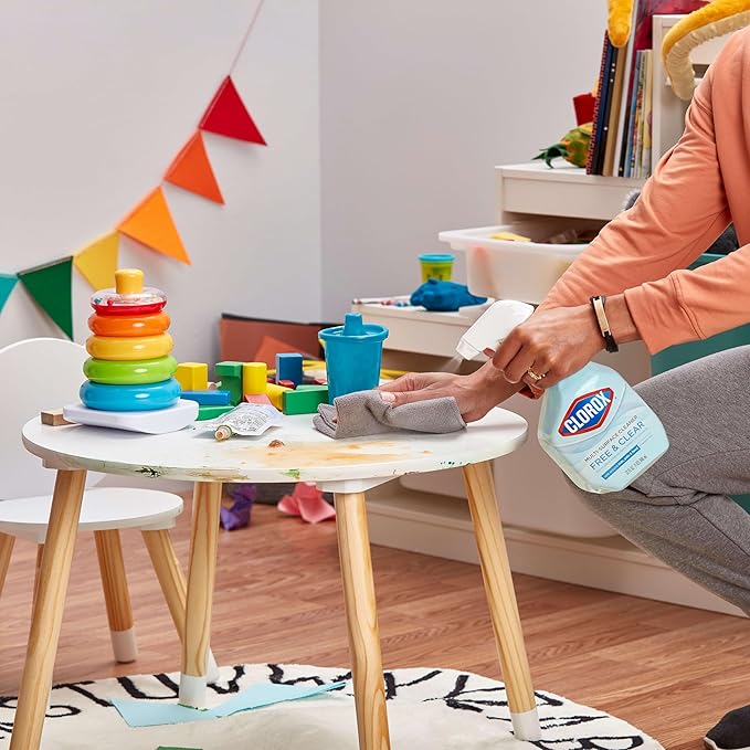 CLOROX Free & Clear Multi Surface Cleaner, Spray Bottle, Fragrance Free, 32 Fluid Ounces, Pack of 3