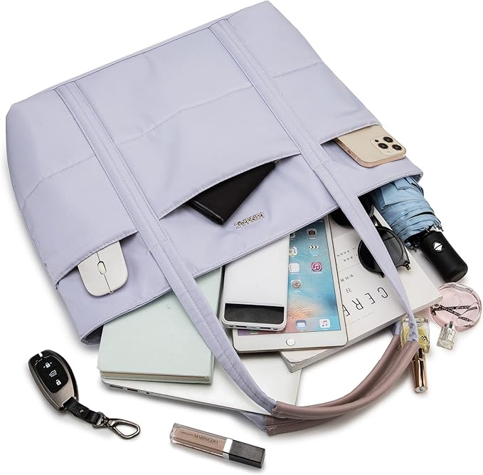 Kinmac Women's Laptop Tote Bag Top Handle Handbag Work Bag for Laptop Computer Up to 15.6 inch