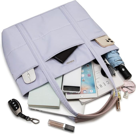 Kinmac Women's Laptop Tote Bag Top Handle Handbag Work Bag for Laptop Computer Up to 15.6 inch