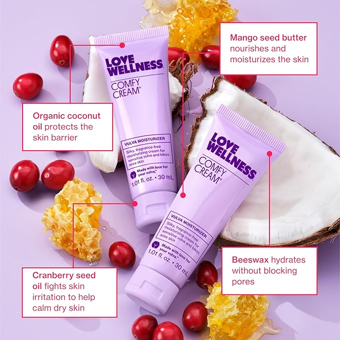 Love Wellness Comfy Cream Vulva & Vaginal Moisturizer - 1.01 oz