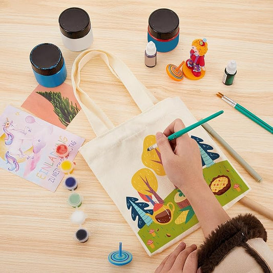 Amylove 72 Pcs Mini Tote Bag Sublimation Blank Canvas Tote Bags Reusable Grocery Luggage DIY Sack Goody for Party Even (8.5 x 8 Inch,Natural Color)