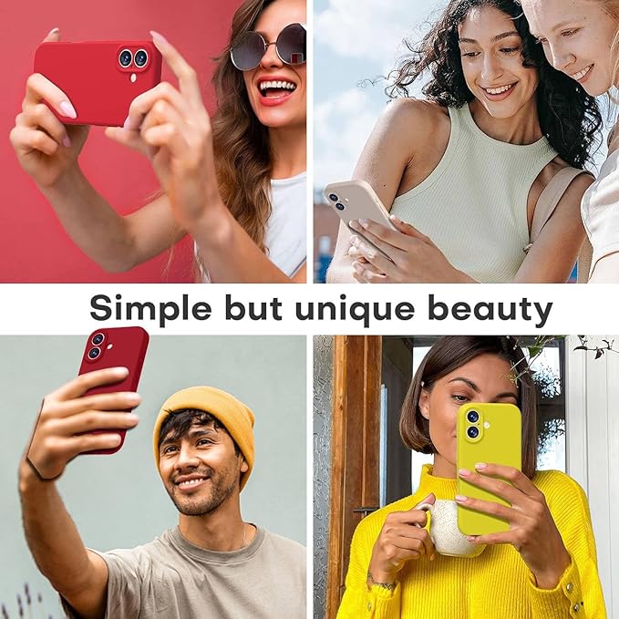 LOVE 3000 Designed for iPhone 17 Case, Premium Silicone [Compatible with Magsafe][Soft Anti-Scratch Microfiber Lining] Shockproof Protective Phone Case for Men Women 6.3", Red