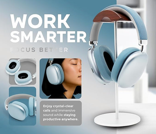 P959 Wireless Gaming Earbuds – Bluetooth 5.3 Stereo Headphones with Mic, Touch Controls, Long Battery, IPX6 Waterproof, Ergonomic for Music, Sports & Travel (Blue)