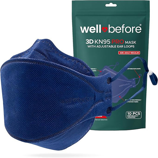 Premium 3D PRO KN95 Mask – Adjustable Ear Loops