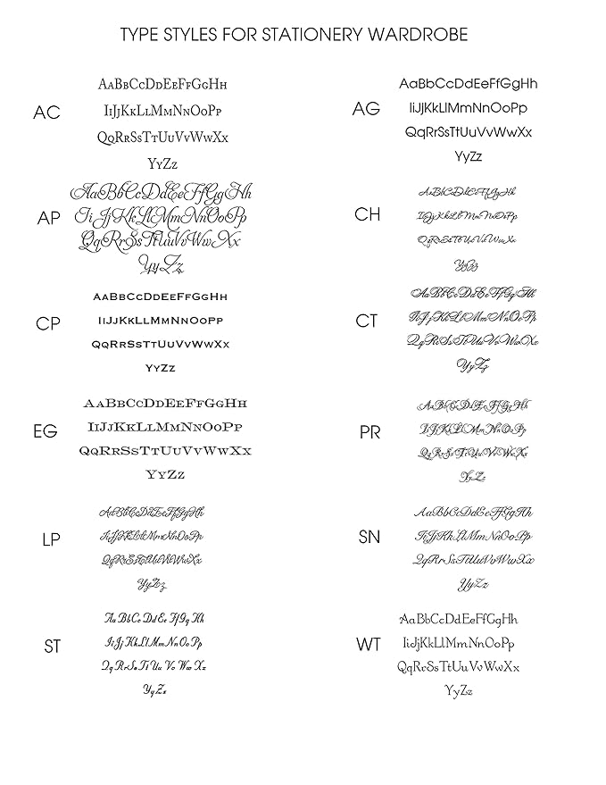 Personalized Raised Ink Ensemble Set, Enclosure Cards, Fold Notes, Sheets, Envelopes