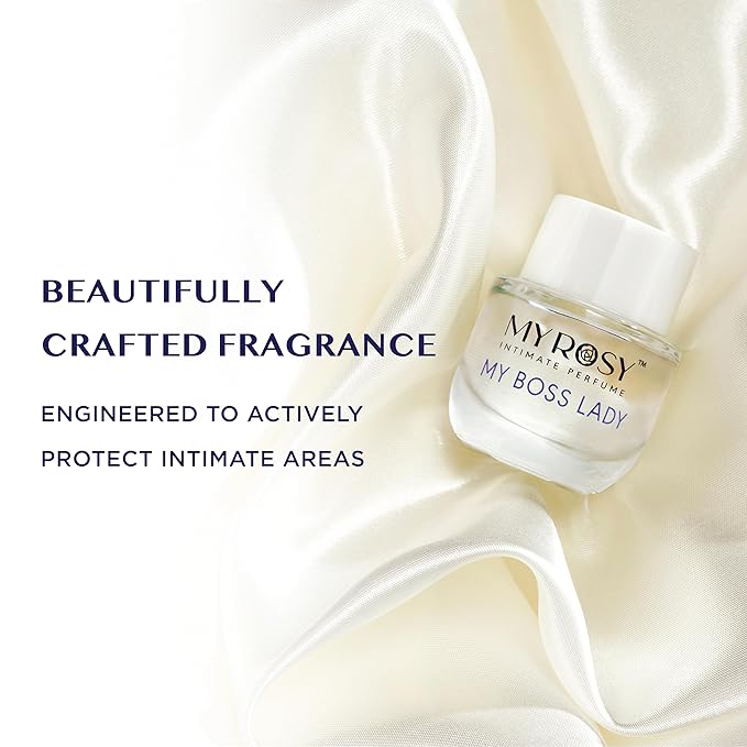 My Rosy Lady Deodorizing Perfume Oil for Women - Dermatologist Approved- Intimate Fragrance- Hypoallergenic, Long Lasting, Alcohol & Paraben-Free, Odor Control, Fragrance Oil for Feminine Area