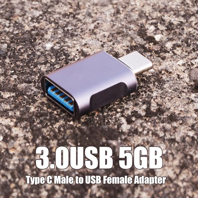 10 Pack Up to 10Gbps/120W Usbc to USB Adapter,USA to USB-c adopters,U sb to USB C Connector,Type C Male to a Female Adapter for Charger,Phone 15/16, PC, Laptop, Tablet, Keyboard etc, Navy Blue