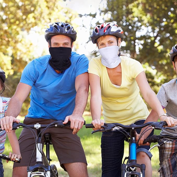 Geyoga Winter Face Mask for Men UV Protection Mask Sunscreen Breathable Windproof Neck Gaiters Scarf Fishing Cycling Running