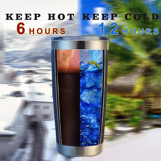 20oz insulted tumblers stainless steel cup Tumbler Bulk with push Lid, and metal straw powder coated coffee cup for cold and hot drinking (12, black)