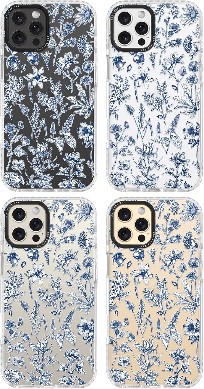 ChiCaseVer-City-BlueFlower2【57】-for iPhone 16 Pro