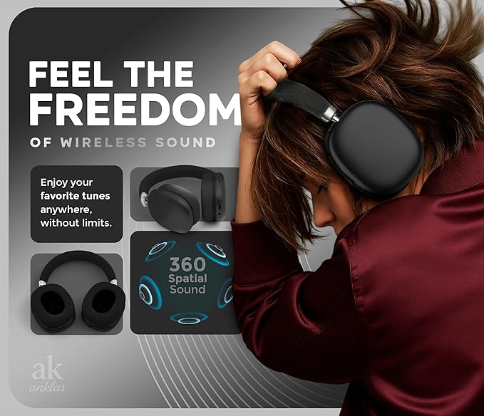 P959 Wireless Gaming Earbuds – Bluetooth 5.3 Stereo Headphones with Mic, Touch Controls, Long Battery, IPX6 Waterproof, Ergonomic for Music, Sports & Travel (Black)