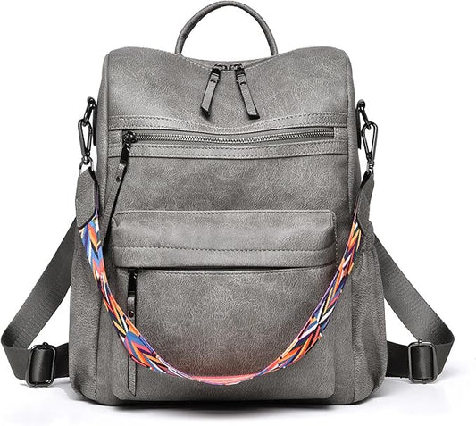 Dora & Liz Womens Backpack Purse Leather Fashion Travel Backpack Purse for Women Designer Ladies Shoulder Bags