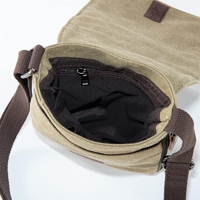 Sechunk Vintage Canvas Messenger Cross body bag Shoulder bag