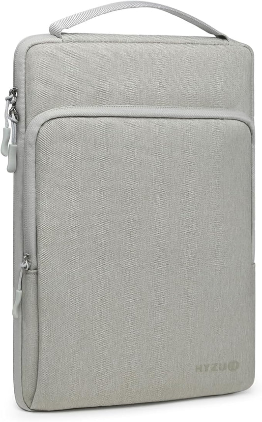 HYZUO 13.3-14 Inch Laptop Bag Sleeve for MacBook Pro 14 M4 M3 M2 M1, MacBook Air/Pro 13.3, 13.8"/13.5" Surface Laptop/Book, Notebook Case for 13" Dell Lenovo ThinkPad HP Asus Acer, Light Gray