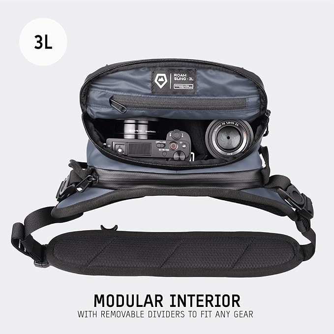 WANDRD ROGUE V1 3L Sling: Compact Camera Sling and Crossbody Bag with Fast Access, 3-Way Carry– Lightweight Everyday Bag Great for Travel, Photography, and Daily Use (Aegean Blue)