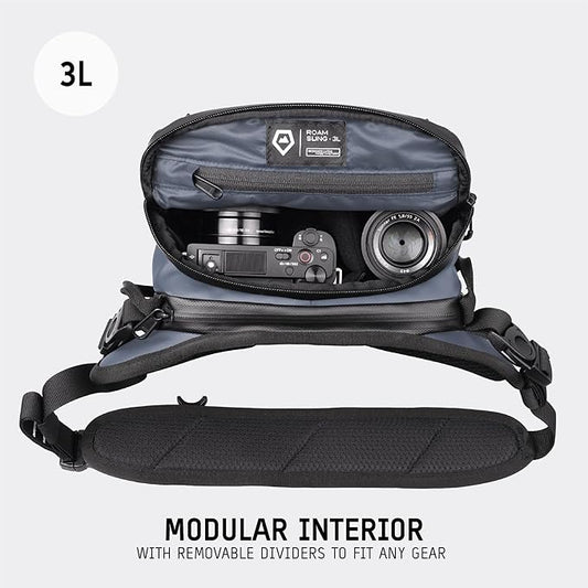 WANDRD ROGUE V1 3L Sling: Compact Camera Sling and Crossbody Bag with Fast Access, 3-Way Carry– Lightweight Everyday Bag Great for Travel, Photography, and Daily Use (Aegean Blue)