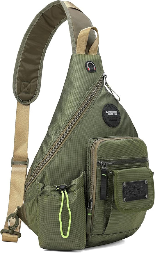 Large Sling Backpack, Sling Chest Bag Shoulder Crossbody Daypacks Fits 14.1-Inch Laptop for Travel Outdoor Men Women