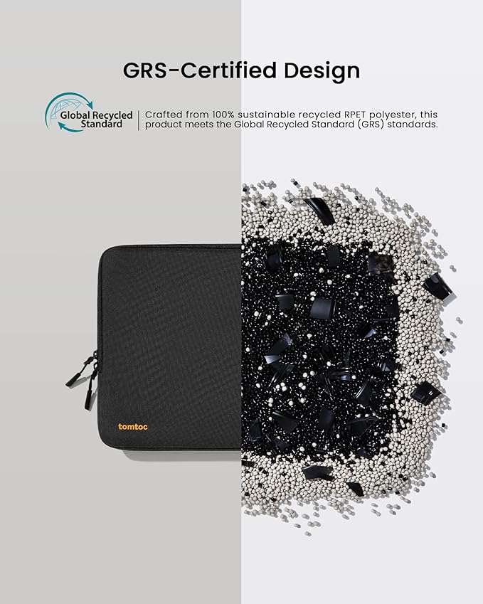 tomtoc 360 Protective Laptop Sleeve for 13-inch New Surface Pro 11th, Copilot+PC 2024, Surface Pro 10/9/8/X with Signature Keyboard/X Keyboard, Shockproof Water-Resistant Notebook Surface Case Bag