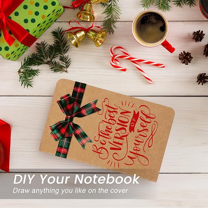 Oucaru 64PCS Mini Notebooks Bulk, 3.5" x 5.5", Brown, 60 Pages Lined Paper Small Pocket Notebook Set, Mini Journal Memo Notepads for Kids, Students, Traveler, School Office Supplies