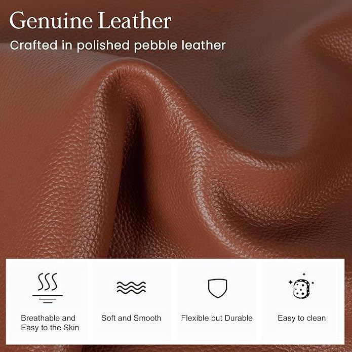 befen Genuine Leather Small Sling Bag for Women Anti-Theft Crossbody Chest Bags Fanny Packs for Travel with RFID Card Slots