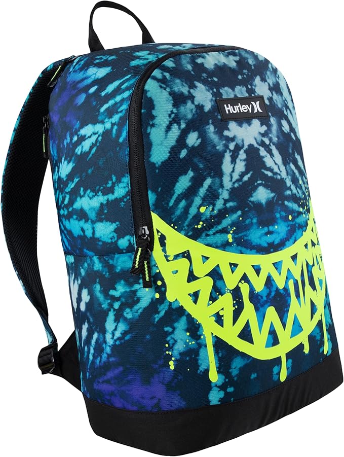 Hurley Men's Graphic Backpack, Blue Lazer/Black, One Size