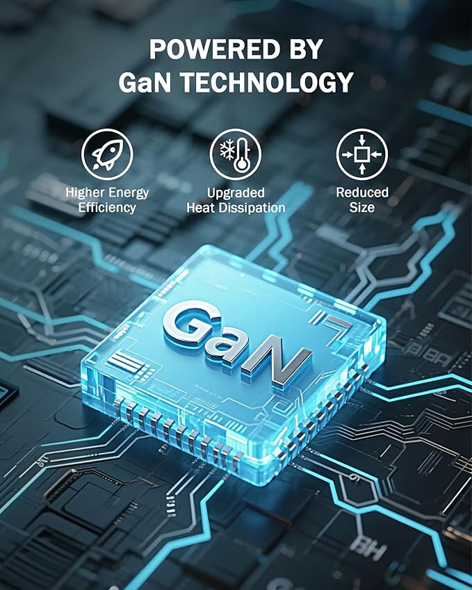 WeLink 100W USB C Charger, GaN PPS 3-Port Fast Compact Foldable USB C Charger Block for MacBook, iPad Pro, Galaxy S24, iPhone 16/15 and More