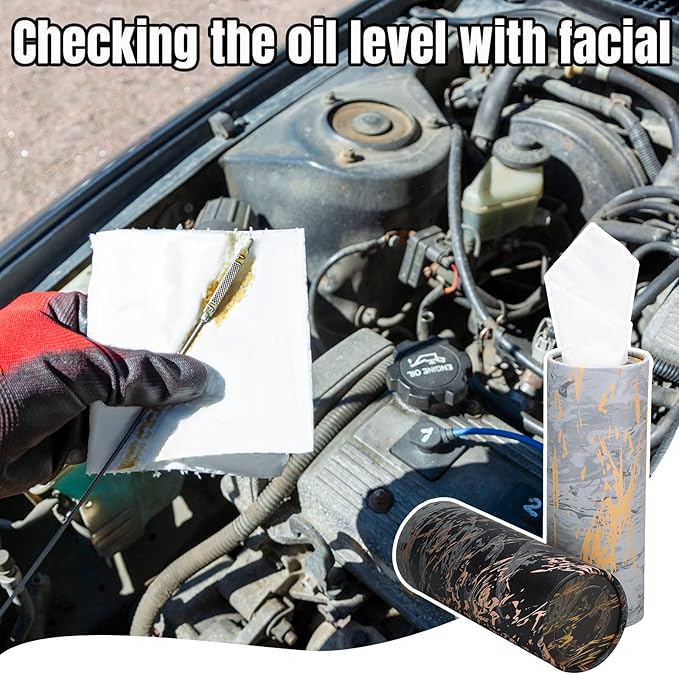 Thenshop 12 Pack 7.1x2.7" Car Tissues Cylinder with 7.1x5.9" Napkin 3 Ply Facial Tissues Bulk Round Boxes Paper Tubes Decorative Container for Car Cup Holder Home Travel Everyday Refill