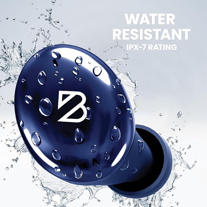 Tempo 30 Wireless Earbuds for Small Ears - Award-Winning Sound, Sweatproof Bluetooth Earbuds, Comfortable Ear Buds for Women, Navy Earphones for Small Ear Canals, Long Battery Headphone