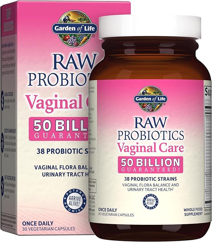 Garden of Life - Raw Probiotics Vaginal Care (Veggie Caps) - 30 Vegeterian Capsules