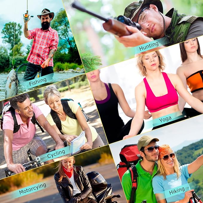 JaGely 50 Pcs Summer Neck Gaiters for Men Multi Cooling Neck Gaiter for Men Sun Protection Face Mask Balaclava Motorcycle