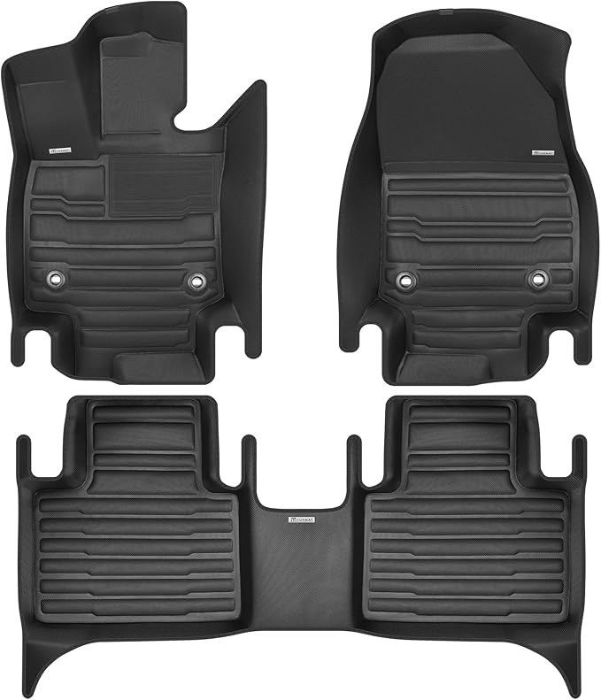 TuxMat - for Lexus RX 2023-2026 Models - Custom Car Mats - Maximum Coverage, All Weather, Laser Measured - This Full Set Includes 1st and 2nd Rows
