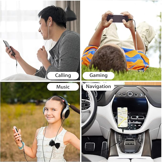 Stouchi USB C to 3.5mm Dongle Adapter, USB C to 3.5mm Headphone Jack Hi-Fi DAC Compatible with Pixel 7/6a/6, iPad Mini 6, Samsung Galaxy S22/S21/S20 Plus Ultra, Note 20/10, 2 Packs-Black