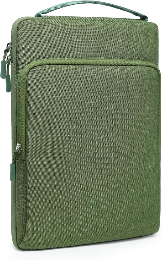 HYZUO 15-16 Inch Laptop Bag Sleeve for MacBook Pro 16 M4 M3 M2 M1 2025-2019, 15" Surface Book, Notebook Case for 15" 15.6" Dell HP Lenovo ThinkBook Asus Acer Samsung Huawei, Grass Green