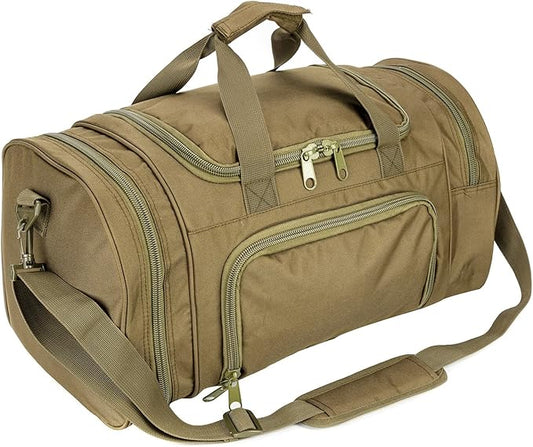 Gym Duffel Bag for Men Sports Duffel Bag with Shoe Compartment (GREEN-Model A)