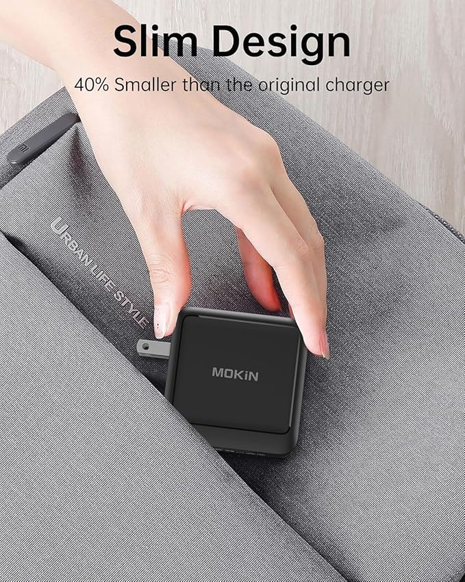 MacBook Charger 140W, Compact and Foldable GaN+ PD 3.1 USB C Fast Charging for MacBook Pro/Air, M1 M2 M3 M4, Samsung Galaxy, iPad Pro and All Type C Device, USB-C Cable Included