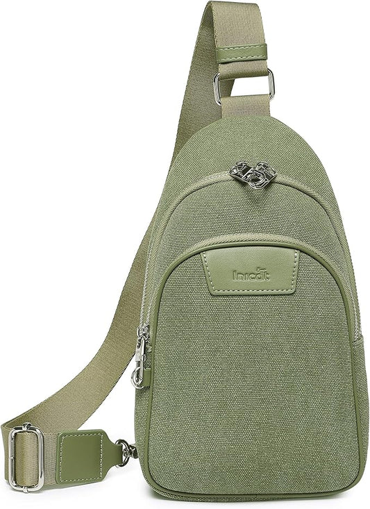 Haytijoe Crossbody Bags for Women Leather Sling Bag Anti-theft Cross Body Bag Travel Sling Purse Chest Bags Fanny Packs