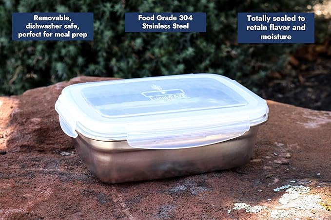 LunchEAZE Electric Lunch Box – Self-Heating, Cordless, Battery Powered Food Warmer for Work, Travel– 220°F Heat, BPA Free, Meal Prep Friendly with Bluetooth Connectivity