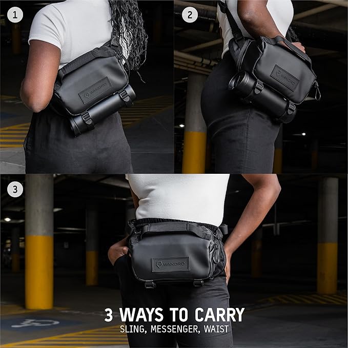 WANDRD ROGUE V1 3L Sling: Compact Camera Sling and Crossbody Bag with Fast Access, 3-Way Carry– Lightweight Everyday Bag Great for Travel, Photography, and Daily Use (Aegean Blue)