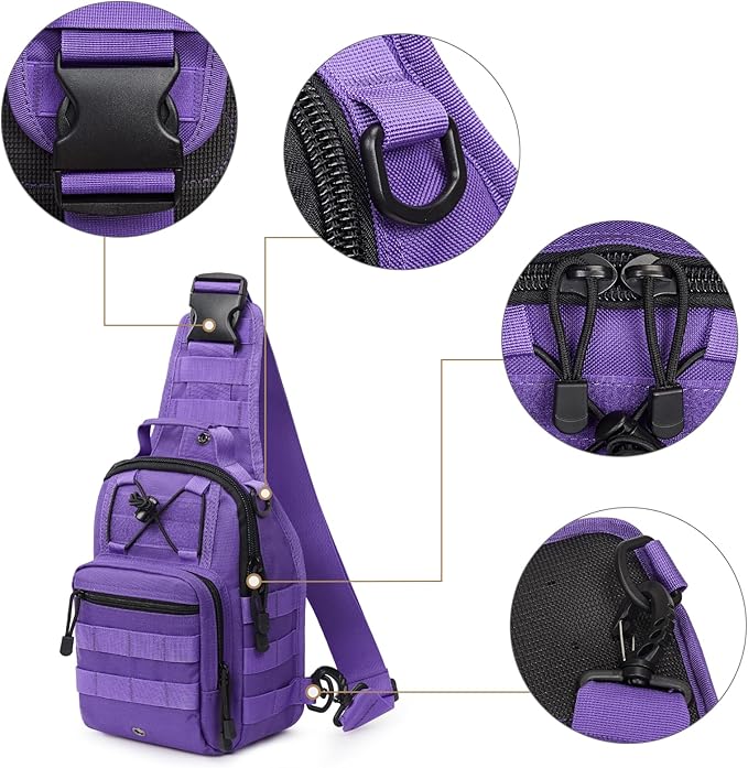 G4Free Outdoor Tactical Bag Backpack, Military Sport Bag Pack Sling Shoulder Backpack Tactical Bag for Every Day Carry