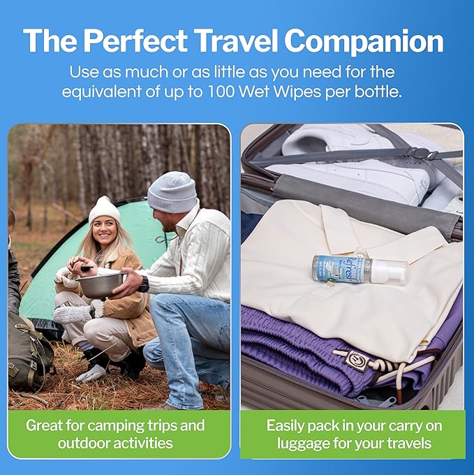 Refresh Liquid Wipe: Toilet Paper Foam. Eco-Friendly Flushable Wet Wipe Alternative. Cleanses and Soothes with Witch Hazel and Aloe. Plumbing & Septic Safe. 50ml (1.69 Fl Oz) – 1 Pack.…