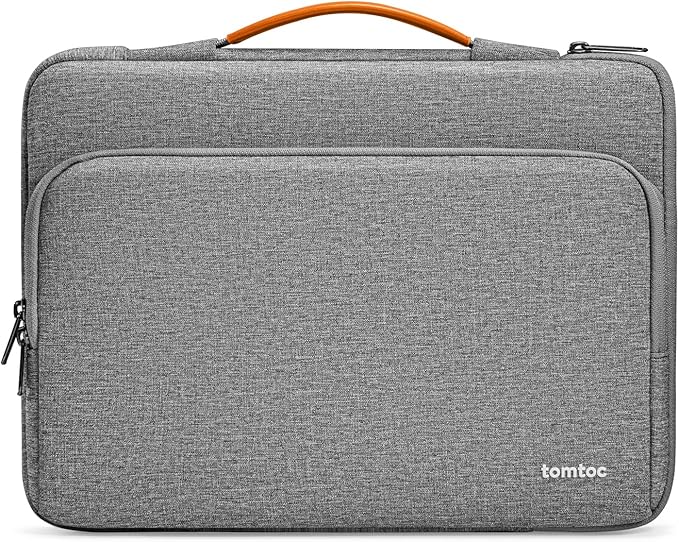 tomtoc 360 Protective Laptop Carrying Case compatible with 14-inch MacBook Pro M4/M3/M2/M1 Pro/Max 2024-2021, 12.9-13 Inch iPad Pro/Air, Water-Resistant MacBook Accessory Bag Sleeve