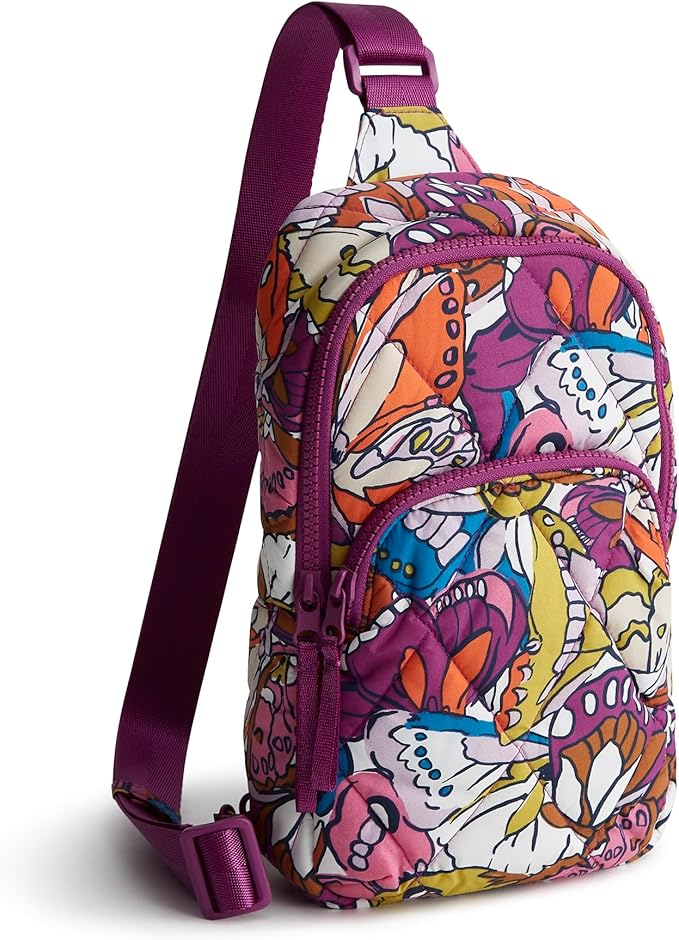 Vera Bradley Women's Lorman Sling Backpack - Featherweight, Flutter, One Size