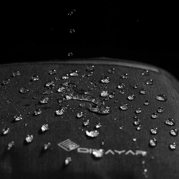 Dimayar 40L Travel Duffle Bag for Men Women - Foldable Duffel Bag with Shoes Compartment - Overnight Bags Waterproof & Tear Resistant(Black)