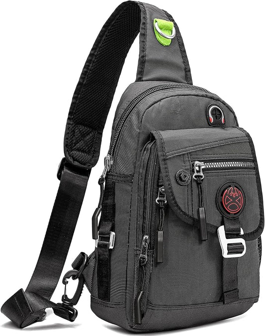 NICGID Sling Bag Chest Shoulder Backpack Crossbody Bags for Tablet Laptop Outdoor Hiking Men Women