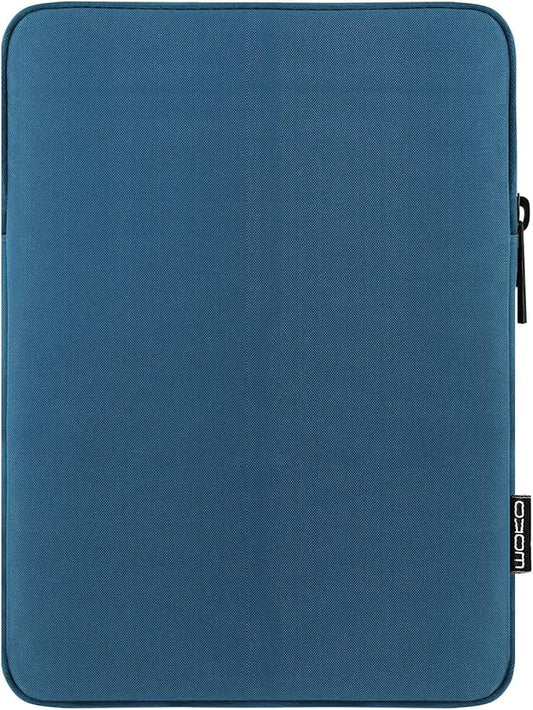 MoKo 7-8 Inch Tablet Sleeve Bag, Polyester Pouch Cover Case Fits iPad Mini (A17 Pro) 8.3" 2024, iPad Mini 6/5/4/3/2/1, Samsung Galaxy Tab S2 8.0, Tab A 8.0, ZenPad Z8s 7.9,Peacock Blue