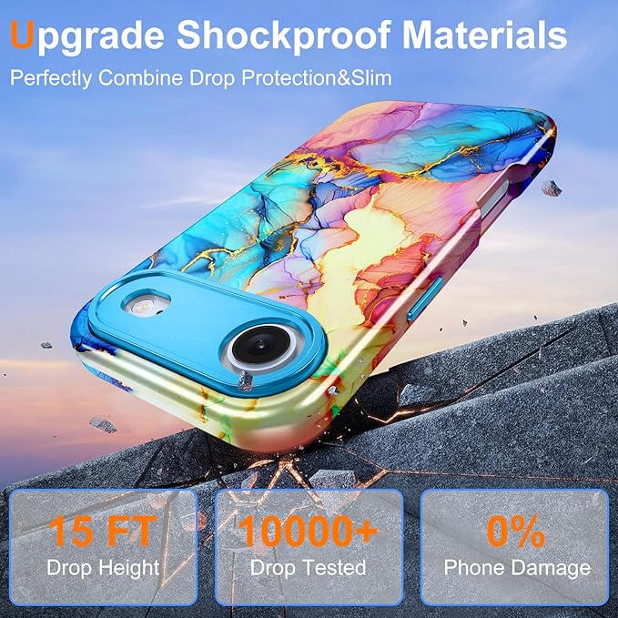 Btscase for iPhone Air Case [Compatible with Magsafe] [Military-Grade Drop Protection] Slim Anti-Scratch Smooth Touch TPU Bumper Shockproof Magnetic Phone Case for Women Girls Men, Colorful