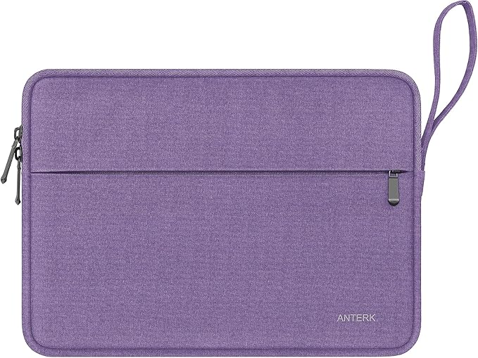Laptop Sleeve 14 Inch, Water Resistant Traveling Computer Cover with Handle, Shockproof Protective Carrying Laptop Bag Compatible for 14 Inch MacBook Air/Pro, HP, Dell, Lenovo, Purple